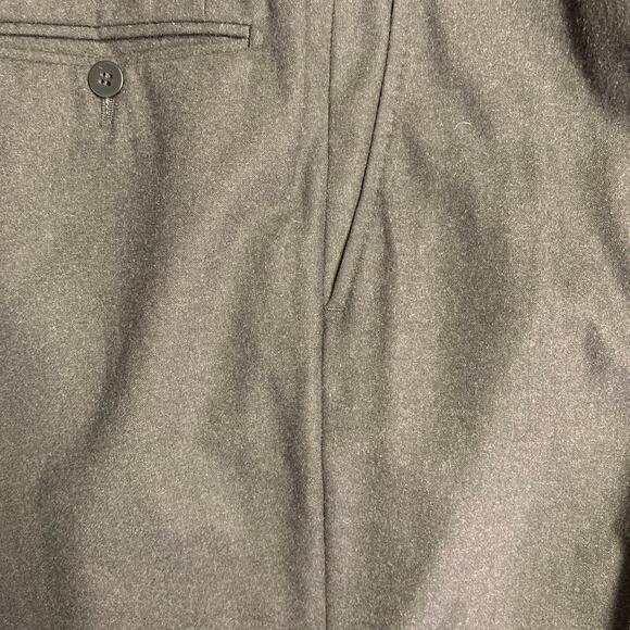 ISAIA Size 39 Grey Charcoal Wool Zip Fly Dress Pants - Picture 8 of 8